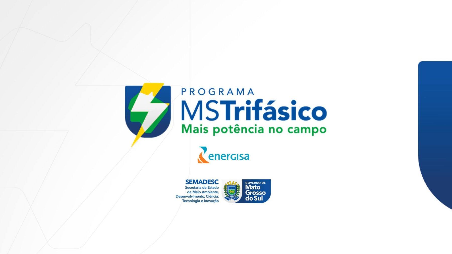 Governo de MS lança programa para ampliar energia trifásica em áreas rurais